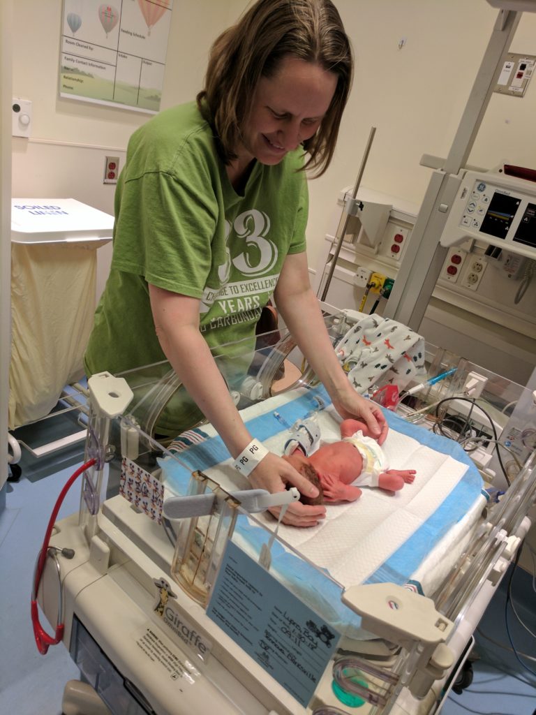 mom with NICU baby